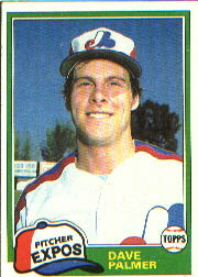 1981 Topps Baseball Cards      607     David Palmer